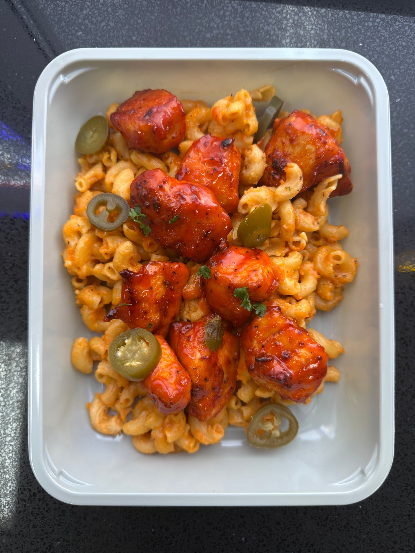 Hot Honey Chicken Mac & Cheese
