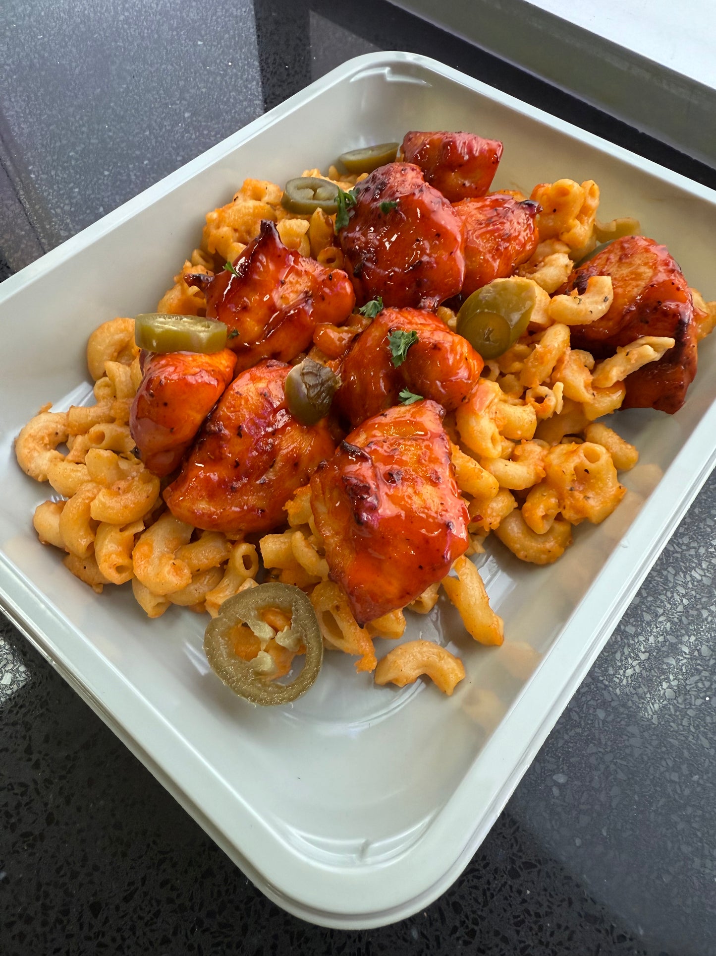 Hot Honey Chicken Mac & Cheese
