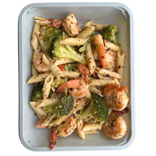 Chilli & Garlic Shrimp Protein Pasta